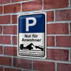 Blechschild Parken 40x30cm Parkplatzschild nur Anwohner Produktbild-Vorschau 3