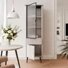 Vitrine haute NAVANI 60 cm Vitrine en verre avec tiroir et Voir les images du produit 2