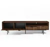 AX LIVING Nordiva TV Lowboard 200 cm Warmia Walnut Holz TV Produktbild-Vorschau 3
