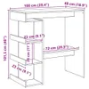 vidaXL Barový stůl s policí Artisan dub 100x48x101,5 cm Náhled obrázku produktu 8