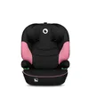 A black and pink car seat is shown against a white background. Anteprima dell’immagine prodotto