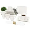 18pcs Service à café Ivory Porcelaine 6 personnes Tasses Voir les images du produit 1