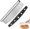 2 x Nôž na pizzu ostrý Vážiaci nôž na bylinky a pizzu veľký Náhľad obrázku produktu 5