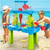 Wassertisch Sandkasten Wassereimer Kinder Garten + Stuhl Produktbild-Vorschau 4