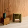 Pouf contenitore in tessuto, Verde kaki Anteprima dell’immagine prodotto 2