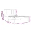 Bettgestell mit Kopfteil Metall Schwarz 90x190 cm , Produktbild-Vorschau 9