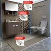 Alu Viertelkreis Profil Fliesenschiene silber matt L270cm Produktbild-Vorschau 3