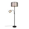 Stojací lampa Trio Burton E27/E14 dvojitá ⌀45cm černá matná Náhled obrázku produktu 2