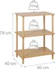 Relaxdays Standregal, HxBxT: 79 x 60 x 40 cm, 3 Ablagen, Produktbild-Vorschau 4