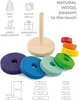 Ulanik Stapelring Montessori Spielzeug Holzstapelringe Produktbild-Vorschau 2