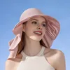 Sommer-Bucket-Hut für Damen mit Schal, breiter Krempe, Produktbild-Vorschau 3