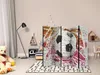 5-teiliger Einseitiger Vlies Paravent - Street football II Produktbild-Vorschau 2