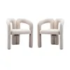 Two beige upholstered chairs are shown against a white background. Voir les images du produit