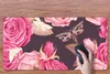 MuchoWow® Schreibtischunterlage Rosen - Schmetterlinge - Produktbild-Vorschau 3
