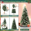 LARS360 Umelý vianočný stromček, výška 150 cm, s dreveným Náhľad obrázku produktu 5