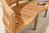 Massive Gartenbank EMPIRE TEAK 150cm natur Teakholz Produktbild-Vorschau 6