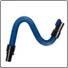 A blue flexible hose with black connectors on a white background. Náhled obrázku produktu