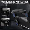 Gaming Stuhl mit Fußstütze, 135° verstellbarer Rückenlehne, Produktbild-Vorschau 5