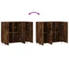 vidaXL Sideboard Räuchereiche 90x34x80 cm Holzwerkstoff Produktbild-Vorschau 10