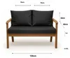 Gartenkissen Set Anthrazit – 130x60 + 2x70x50 cm – Für Produktbild-Vorschau 3