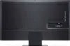 The back of a television set on a stand, with ports visible on the right side. Produktbild-Vorschau