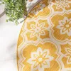 Volero - Outdoor Teppich Rund - Rio Flower Gelb - Ø 100cm - Produktbild-Vorschau 8