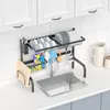 Adjustable Over-Sink Dish Drying Rack, 2-Tier, 53-99 cm Produktbild-Vorschau 1