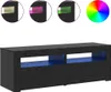 vidaXL TV skříňka s LED světly vzhled černého dubu Náhled obrázku produktu 3