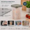 6x Vorratsdosen 1000ml stapelbar mit Deckel - BPA-frei Produktbild-Vorschau 9