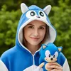 Onesie Kigurumi Pyjamas Sonic Verkleidung Kostüm L: 165 - Produktbild-Vorschau 3