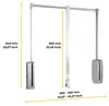 Emuca Kleiderlift für Garderoben Sling, 830 - 1150, Produktbild-Vorschau 6