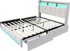 ProximaX bett, 160x200 cm, beige, mit LED-Beleuchtung, USB- Produktbild-Vorschau 11