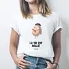 Mr. & Mrs. Panda Größe XL T-Shirt Eule Frankreich - Weiß - Produktbild-Vorschau 3