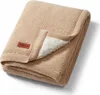 Babyono Kinderdecke 75x100 cm Baumwolle Sherpa Beige Modell Produktbild-Vorschau 1