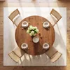 Tribesigns eettafel van massief beukenhout, 100 cm, Productafbeelding-voorbeeld 9