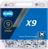 KMC Kette X9 Silber/Grau 1/2 X 11/128" 122Gl silber,grau Produktbild-Vorschau 5