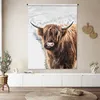 MuchoWow® Wandteppich Wandbehang Schottisches Hochlandrind Produktbild-Vorschau 6