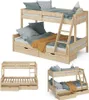 Etagenbett Vitalispa Everest Naturholz 120x200 / 80x200 cm Produktbild-Vorschau 7