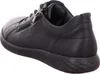 A side view of a black leather sneaker. Produktbild-Vorschau