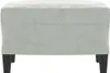 vidaXL Fußhocker Hellgrau 60x50x41 cm Samt Produktbild-Vorschau 3