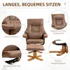 HOMCOM Relaxsessel mit Hocker, Fernsehsessel, Polstersessel Produktbild-Vorschau 7