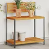 vidaXL Záhradný pracovný stôl 90x50x110 cm z masívneho Náhľad obrázku produktu 2