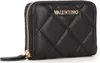 A black quilted wallet with a gold zipper and the Valentino logo. Náhled obrázku produktu
