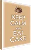 vianmo Holzschild 18x12 cm Keep Calm and eat cake Produktbild-Vorschau 1