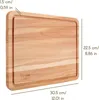 Creative Home 2 x Schneidebrett Holz | 30,5 x 22,5 x 1,5 cm Produktbild-Vorschau 7