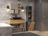 Armadio da bagno Topeshop NEL IV ANT/ART Grafite, Quercia Anteprima dell’immagine prodotto 12