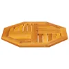 Eleganter Möbel Tischplatte 60x60x2 cm Achteckig Massivholz Produktbild-Vorschau 4