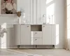 IDOHOME-Geriffelte Kommode SENTO 190 cm mit 3 Schubladen 2 Produktbild-Vorschau 2
