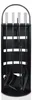 LARS360 Couverts de cheminée 5 pièces noir - Set moderne de Voir les images du produit 1