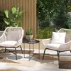 Outsunny Beistelltisch klappbar Gartentisch Ø46 x 53 cm Produktbild-Vorschau 2